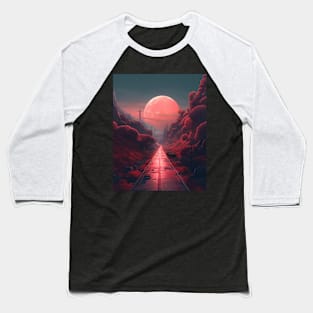 Cyberpunk moon Baseball T-Shirt